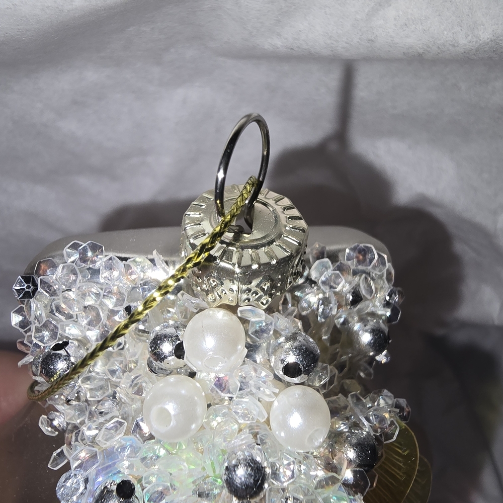 Iridescent Seashell Glass Christmas Ornament By Ganz - Picture 2 of 5